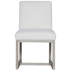 universal furniture modern carter fabric side chair set of 2 in white