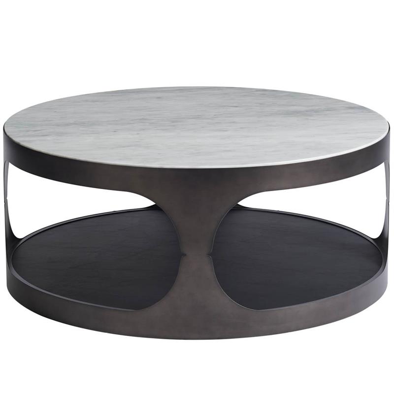 Nina Magon Magritte Coffee Table With, White Stone Round Coffee Table