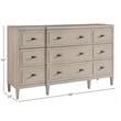 Universal Furniture Midtown Wood Dresser in Flannel Beige Finish