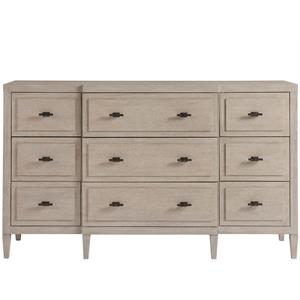 universal furniture midtown wood dresser in flannel beige finish