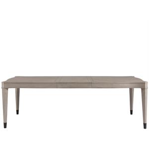 universal furniture midtown wood dining table in flannel beige finish