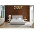 Universal Furniture Decker Fabric Queen Panel Bed with Wall Panels in Beige