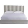 Universal Furniture Decker Fabric Queen Panel Bed with Wall Panels in Beige