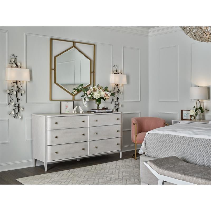 Miranda Kerr by Universal Furniture Metal Love Joy Bliss Mirror in Gold