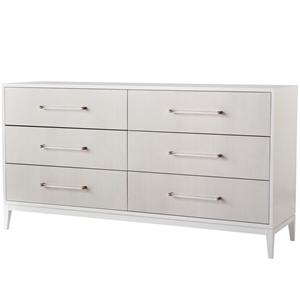 miranda kerr by universal furniture brentwood wood dresser in white