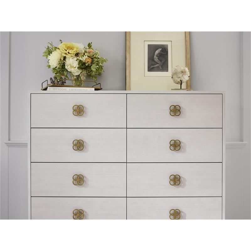 Miranda Kerr by Universal Furniture Peony Wood Ten Drawer Chest in White