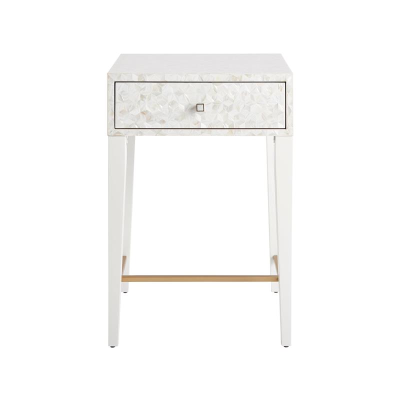 Mirand Kerr by Universal Furniture Love Joy Bliss Wood Bedside Table in White
