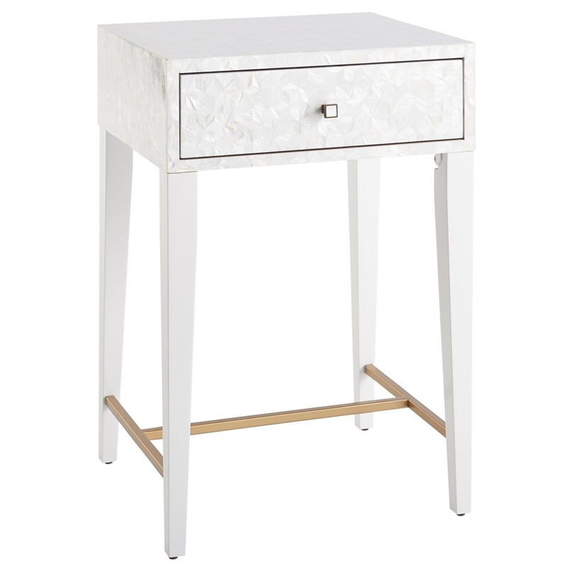 Mirand Kerr by Universal Furniture Love Joy Bliss Wood Bedside Table in White