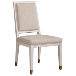 mirand kerr by universal furniture wood dining side chair (set of 2) in white