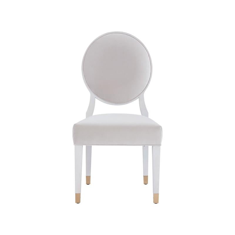 Mirand Kerr Oval Back Dining Wood Side Chair (Set of 2) in White