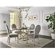 Mirand Kerr Oval Back Dining Wood Side Chair (Set of 2) in White