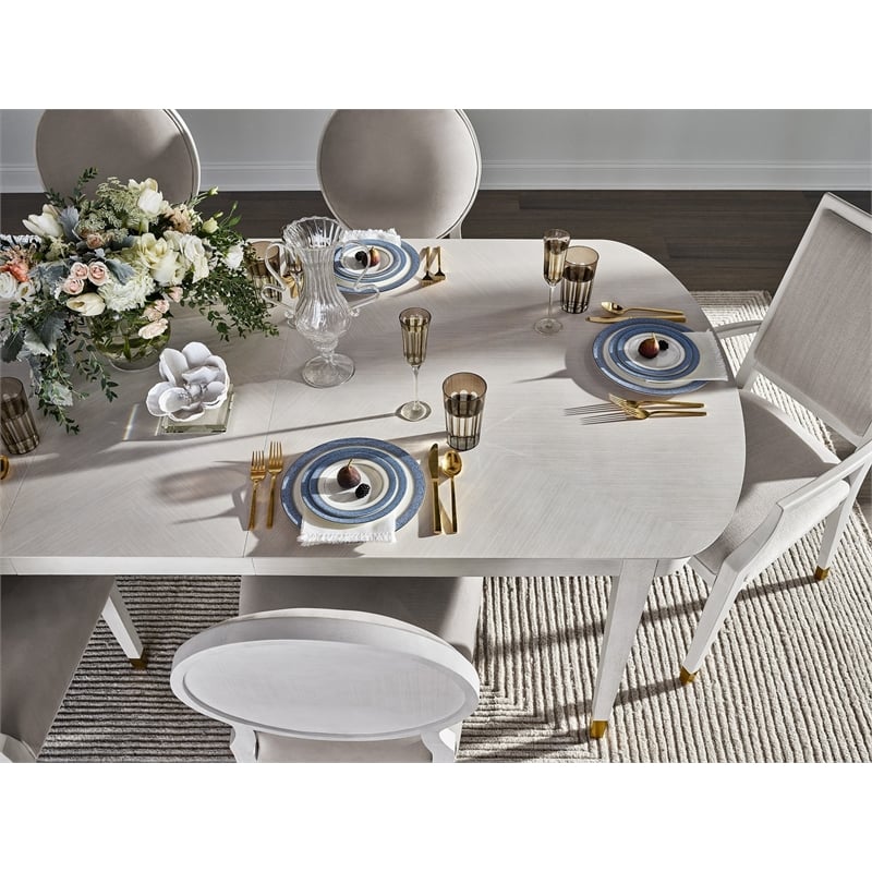Mirand Kerr by Universal Furniture Marion Wood Dining Table in White