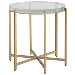 miranda kerr by universal furniture metal end table in gold