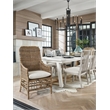 Universal Furniture Modern Farmhouse Wood Arm Chair in weathered natural cane