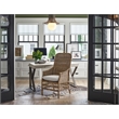 Universal Furniture Modern Farmhouse Wood Arm Chair in weathered natural cane