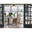 Universal Furniture Modern Farmhouse Wood Arm Chair in weathered natural cane