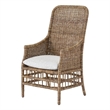 Universal Furniture Modern Farmhouse Wood Arm Chair in weathered natural cane