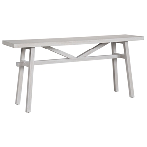 Universal Furniture Modern Farmhouse Wood Console Table in weathered white