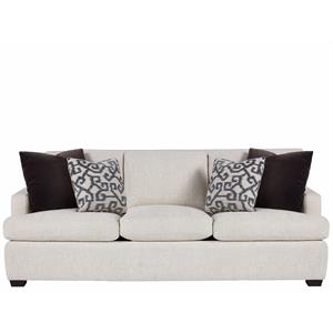 Universal Furniture Upholstered Emmerson Sofa in White Crypton Fabric