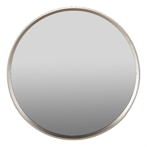 Universal Furniture Modern Nomad Round Mirror in Tan Tech Oak