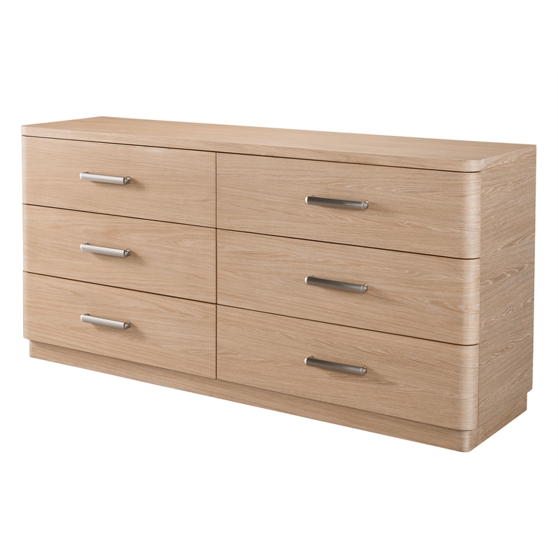 Universal Furniture Modern Nomad Nomad Six Drawer Dresser in Tan Tech Oak