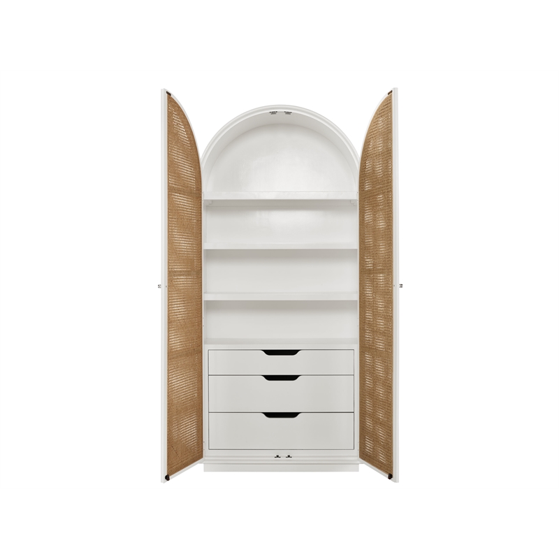 Universal Furniture Modern Nomad Golden Hour Utility Cabinet in Tan Tech Oak
