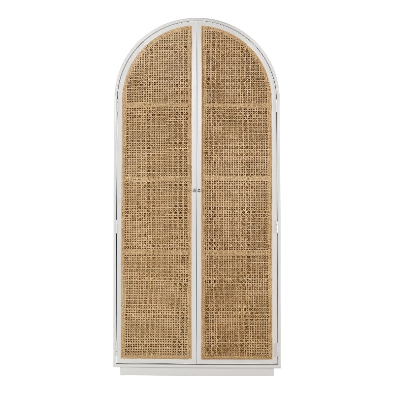 Universal Furniture Modern Nomad Golden Hour Utility Cabinet in Tan Tech Oak