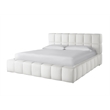 Universal Modern Nomad Upholstered Colina Queen Bed in Ivory Fabric