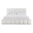 Universal Modern Nomad Upholstered Colina King Bed in Ivory Fabric