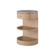 Universal Furniture Modern Nomad Breeze Nightstand in Tan Tech Oak