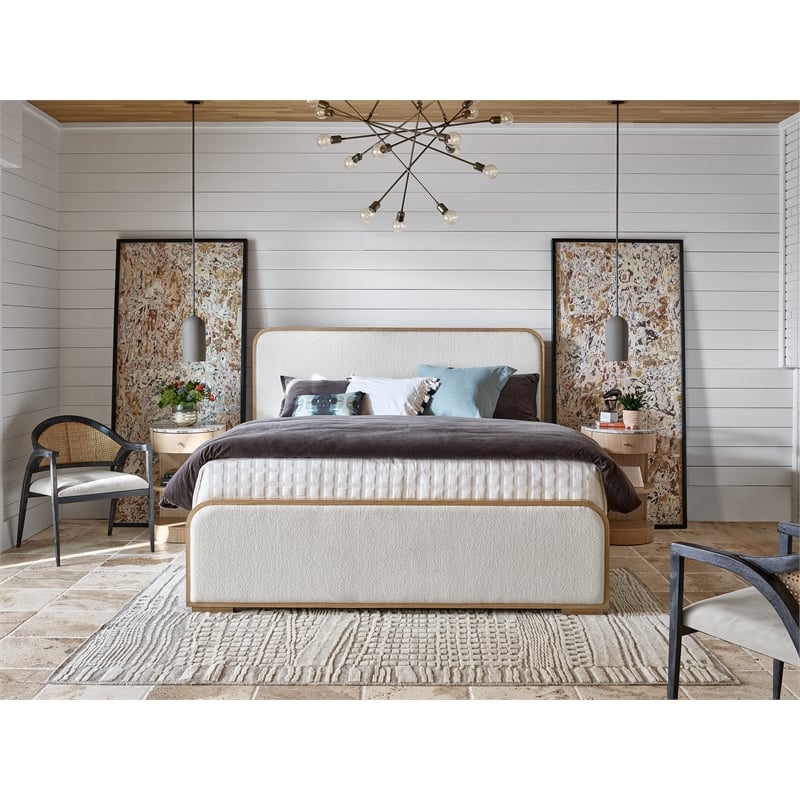 Universal Furniture Modern Nomad Breeze Nightstand in Tan Tech Oak