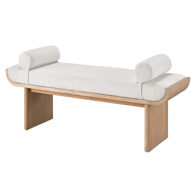 Universal Furniture Modern Nomad Sischo Bench in Tan Tech Oak