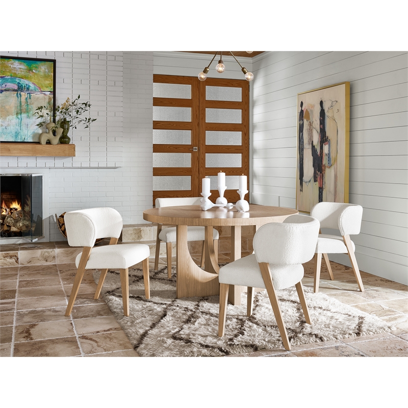Universal Furniture Modern Nomad Prier Set of 2 Side Chairs in Tan Tech Oak