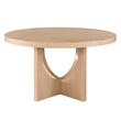 Universal Furniture Modern Nomad Callon Round Dining Table in Tan Tech Oak