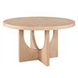 Universal Furniture Modern Nomad Callon Round Dining Table in Tan Tech Oak