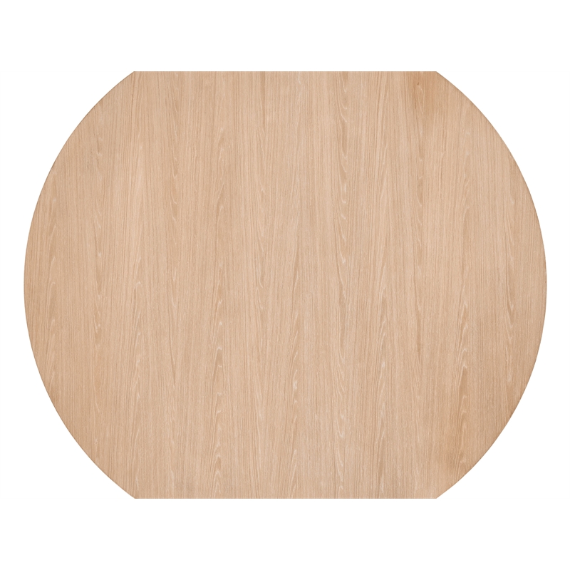 Universal Furniture Modern Nomad Callon Round Dining Table in Tan Tech Oak