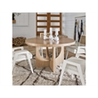 Universal Furniture Modern Nomad Callon Round Dining Table in Tan Tech Oak