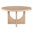 Universal Furniture Modern Nomad Callon Round Dining Table in Tan Tech Oak