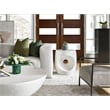 Universal Furniture Modern Nomad Canyo Accent Table in White Textured Plaster