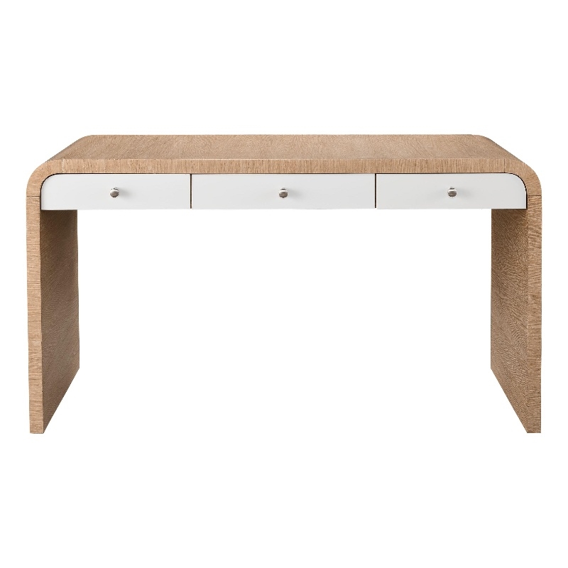 Universal Furniture Modern Nomad Desk in Tan Tech Oak