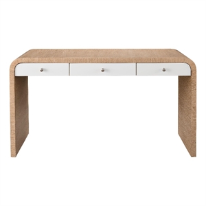 Universal Furniture Modern Nomad Desk in Tan Tech Oak
