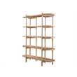 Universal Furniture Modern Nomad Etagere in Tan Tech Oak Wood