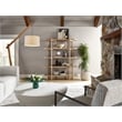 Universal Furniture Modern Nomad Etagere in Tan Tech Oak Wood