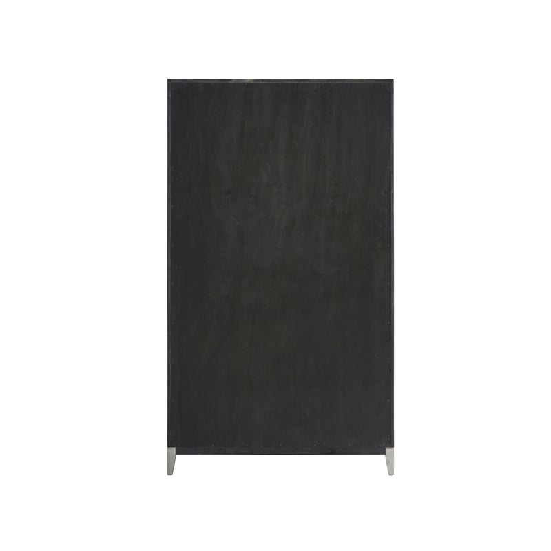 Universal Coalesce Two Door Wardrobe in Gray Oak Wood