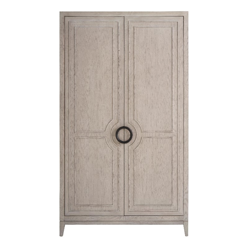 Universal Coalesce Two Door Wardrobe in Gray Oak Wood