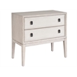 Universal Coalesce Presley Two Drawer Nightstand in Gray Oak Wood with 2 USBs