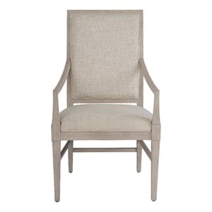 Universal Coalesce Set of 2 Wood Framed Upholstered Arm Chairs - Gray Solid Oak