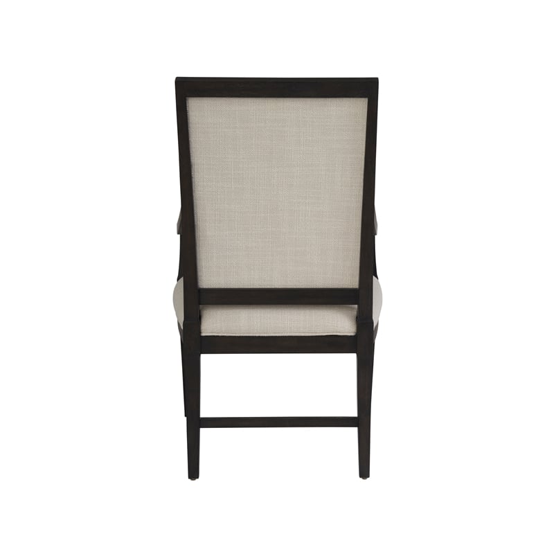 Universal Coalesce Set of 2 Wood Framed Upholstered Arm Chairs - Black Solid Oak
