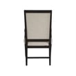 Universal Coalesce Set of 2 Wood Framed Upholstered Arm Chairs - Black Solid Oak