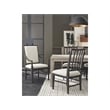 Universal Coalesce Set of 2 Wood Framed Upholstered Arm Chairs - Black Solid Oak